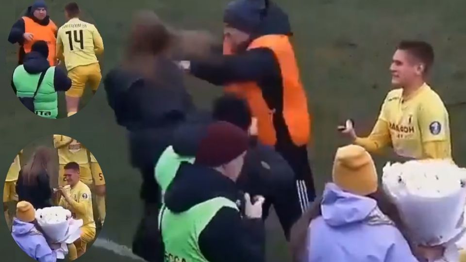 Por: Cortesía Equipo de seguridad empuja a mujer en pedida de mano; creyeron que era una fan (Vídeo)