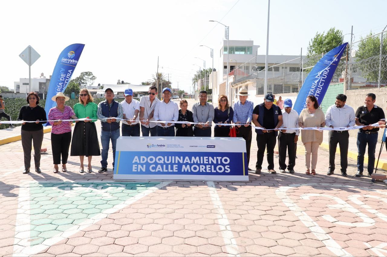 Inaugura Mundo Tlatehui obras en la delegación Atlixcáyotl y San Bernardino Tlaxcalancingo