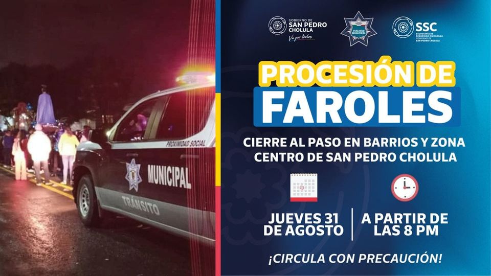 Por: Cortesía Lula Pineda La Procesión de los Faroles, la noche que los cholultecas no duermen