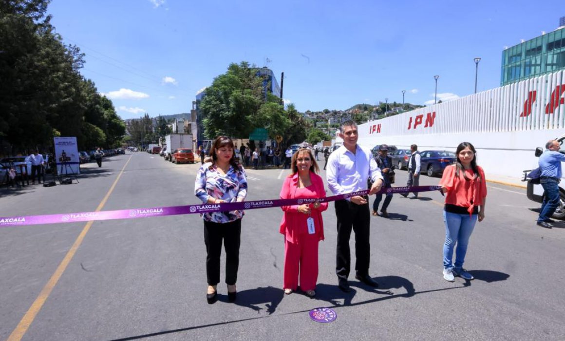 Por: Cortesía Entrega Lorena Cuéllar obras de repavimentación en la capital del estado