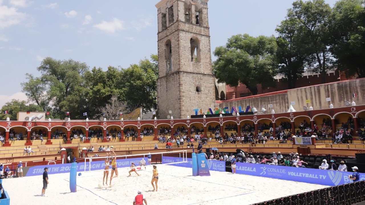 Por: Cortesía Lidera México grupos L en Mundial de Voleibol de Playa Tlaxcala 2023