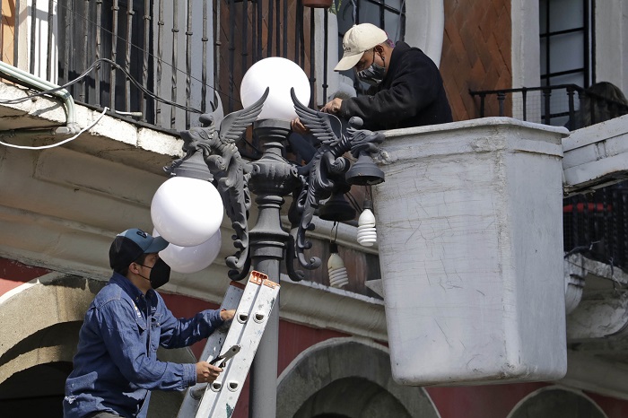 Por: Cortesía Robo de cable de alumbrado público disminuye en Puebla entre un 40 y 45 por ciento