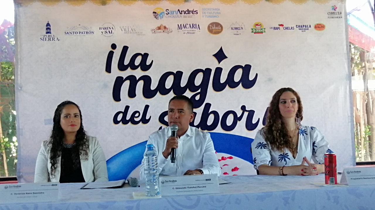 Por: Cortesía Lula Pineda Aperturan primera edición ruta La Magia del sabor Chile en Nogada en San Andrés Cholula