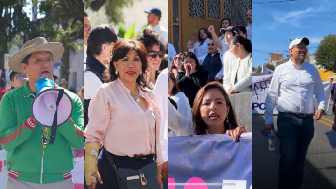 Políticos se adueñan de la Gran Marcha por Tlaxcala