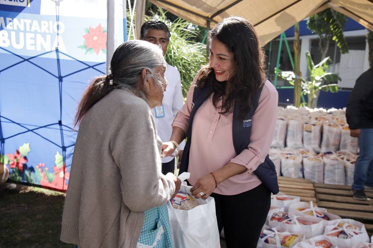 Comunicado oficial Lupita Cuautle encabeza la entrega del Apoyo Alimentario Noche Buena