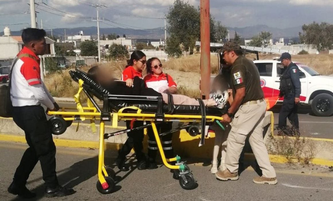 Sin lesionados de gravedad, percance sobre boulevard Yancuitlalpan