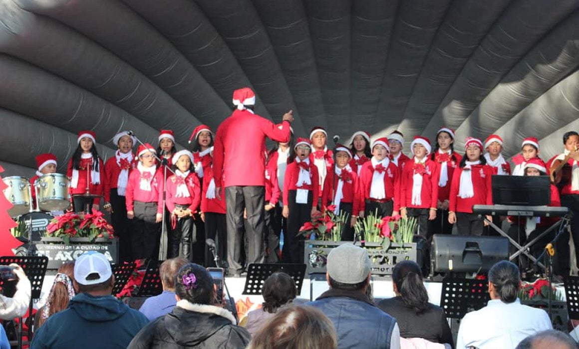 Exitoso festival navideño en Tlaxcala capital