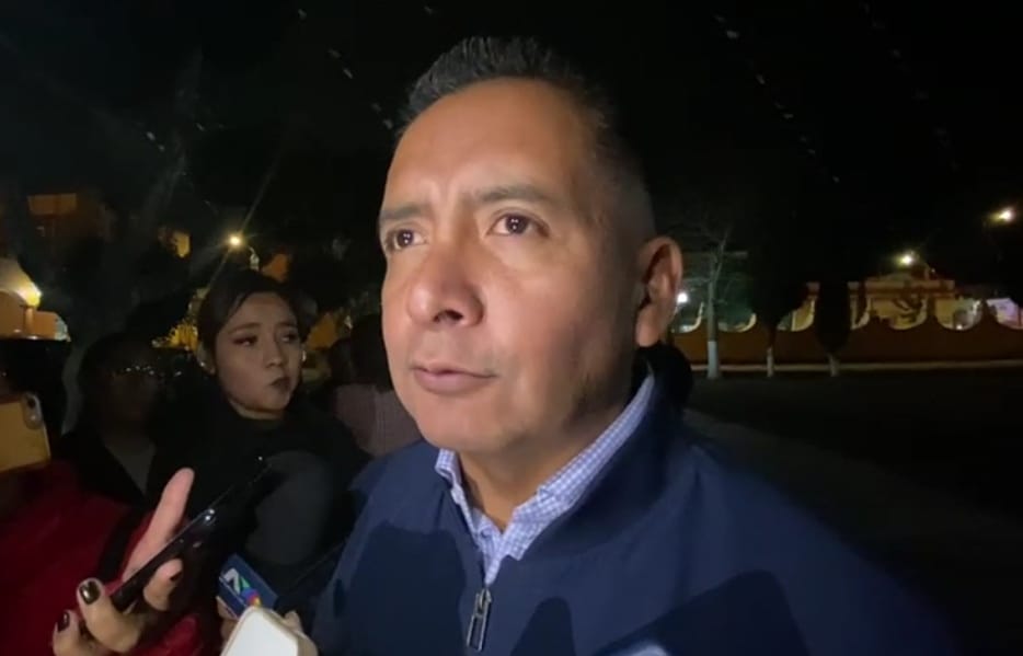 Por: Cortesía Lula Pineda Prontamente reinicio de trabajos en plaza pública de Tonanzintla: Edmundo Tlatehui