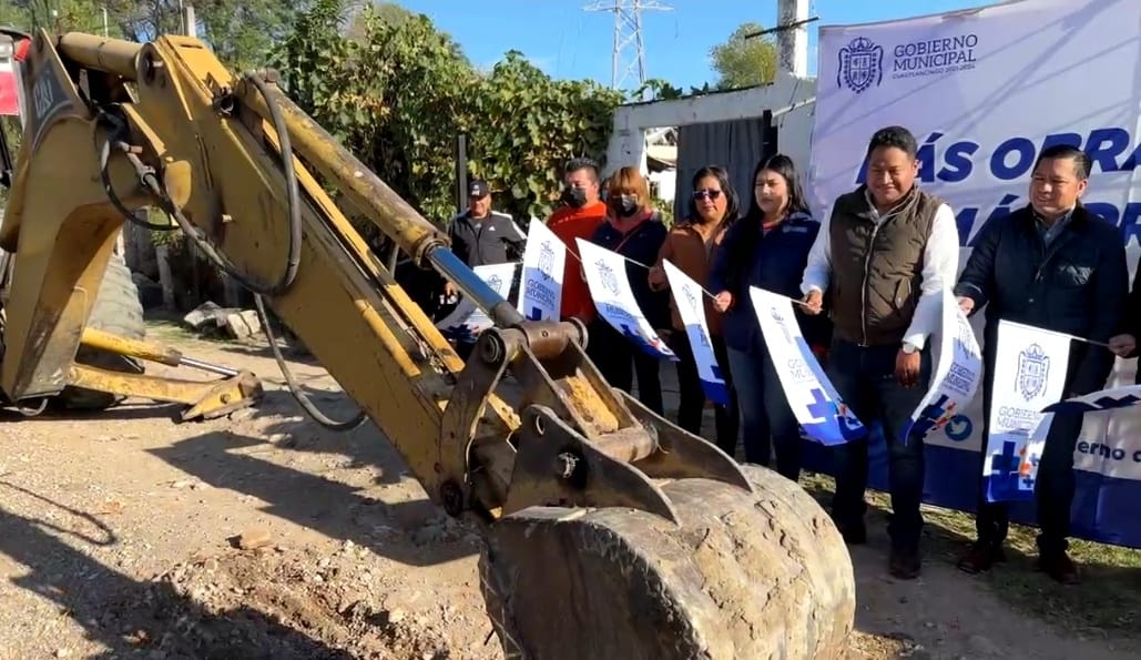 Inician obras en calle La Ciénega en Cuautlancingo: inversión 4.5 mdp