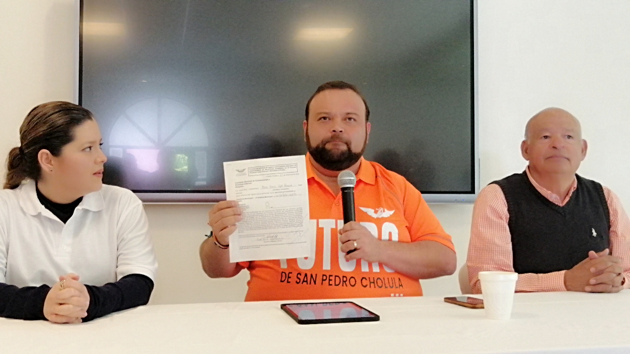 Isauro López Romero, precandidato único de Movimiento Ciudadano para alcaldía de Cholula