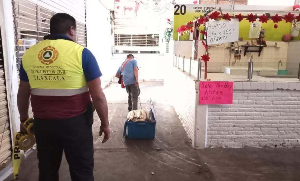 Realizan investigaciones tras incendio en Mercado Emilio Sánchez Piedras