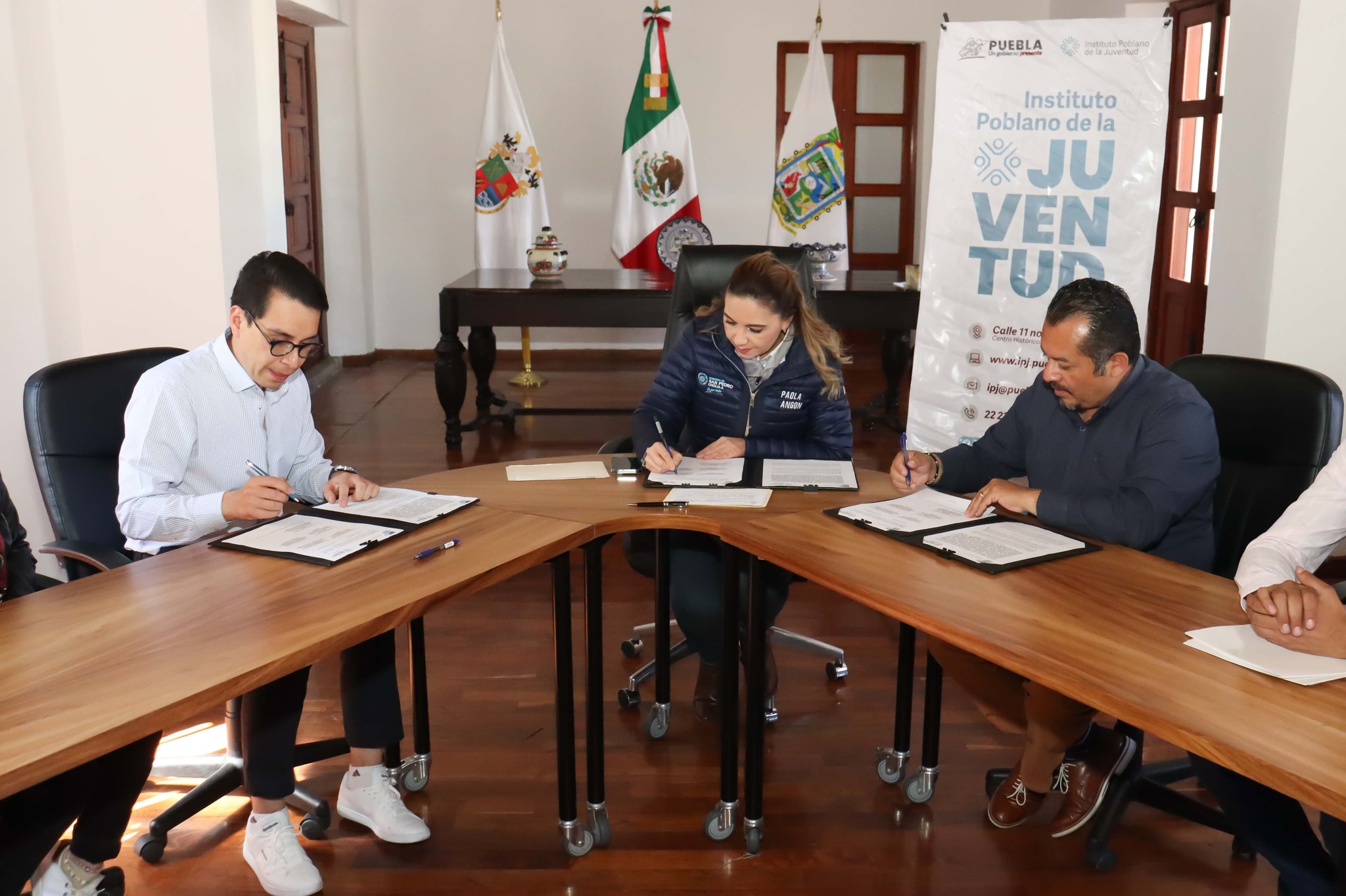 Fortalece el futuro de San Pedro Cholula: convenio de colaboración con el IPJ