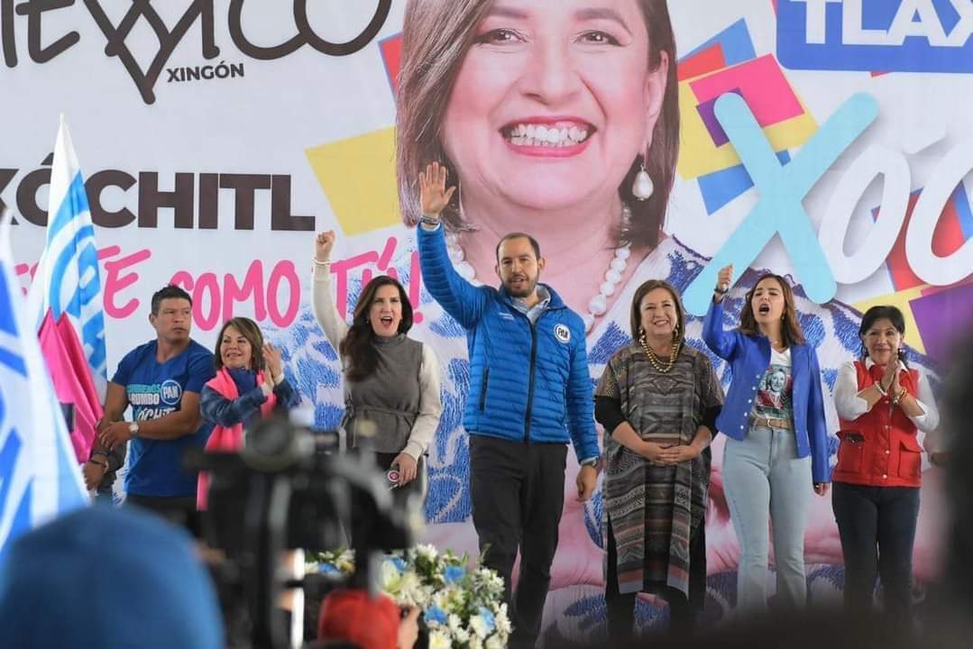 Por: Especial  Reciben PRI y PAN a Xóchitl Gálvez, PRD de Saira a la candidata única