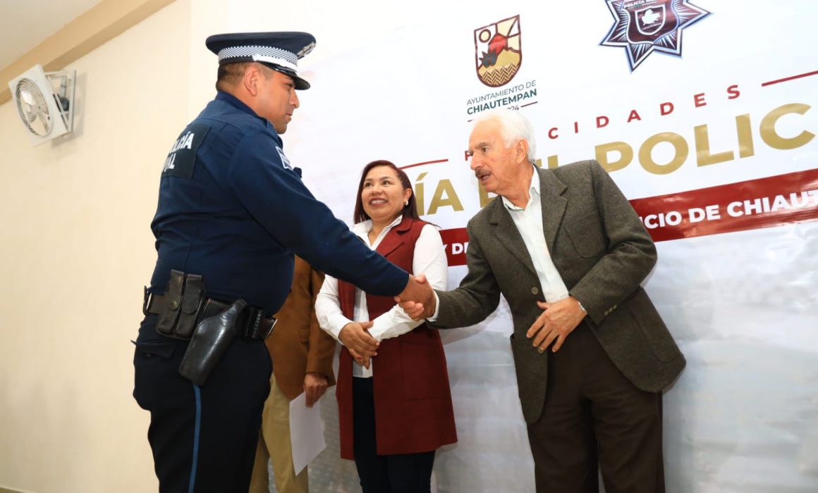 Celebran en Chiautempan el día del policía