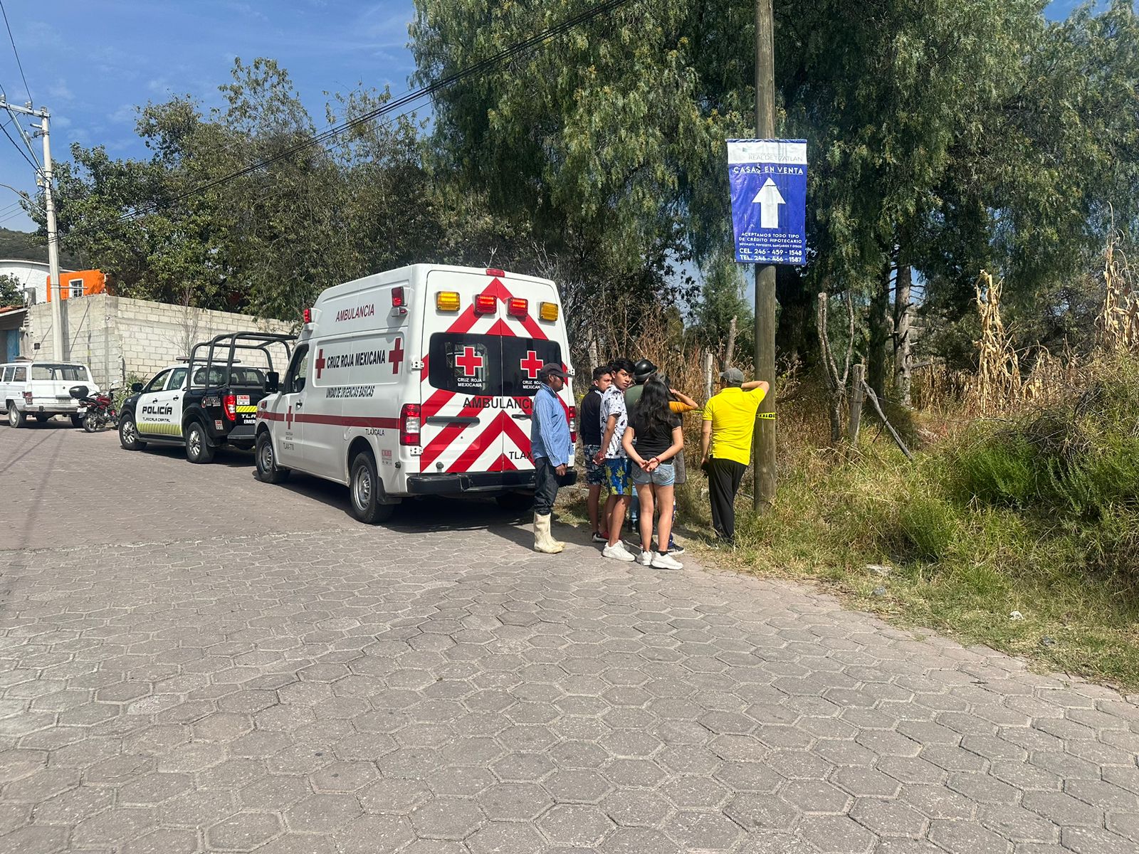 Hallan a hombre muerto en terrenos de labor de Tizatlán