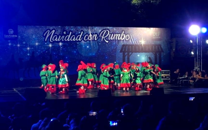 Por: Cortesía Lula Pineda Navidad con Rumbo inunda de colores y alegría el cielo sanandreseño