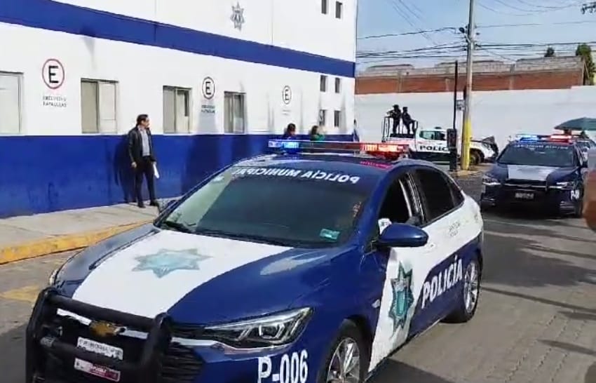 Por: Cortesía Lula Pineda Operativo Decembrino 2024 inicia en San Pedro Cholula con 145 elementos y 30 unidades