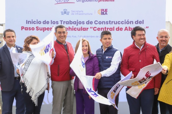 Inicia construcción de paso superior vehicular en Central de Abasto
