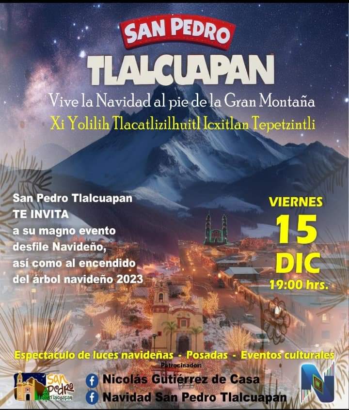 Volverá la magia navideña a San Pedro Tlalcuapan; alistan desfile
