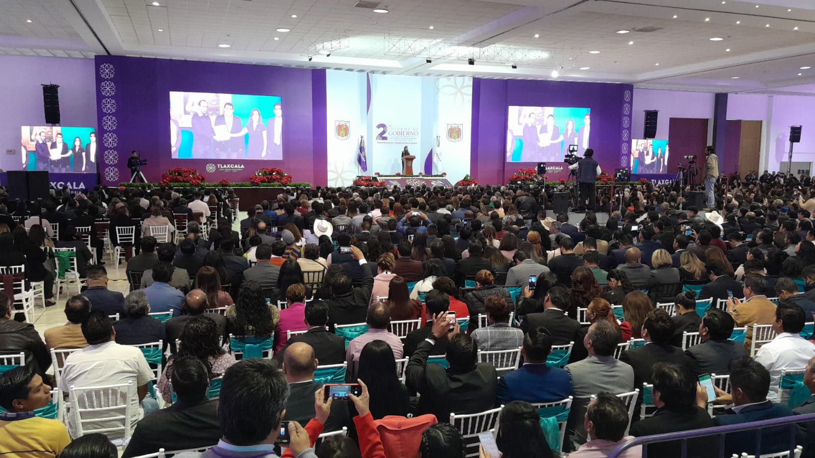 Por: Alonso Camarillo  Destaca Lorena Cuéllar acciones a favor de las mujeres durante su segundo informe