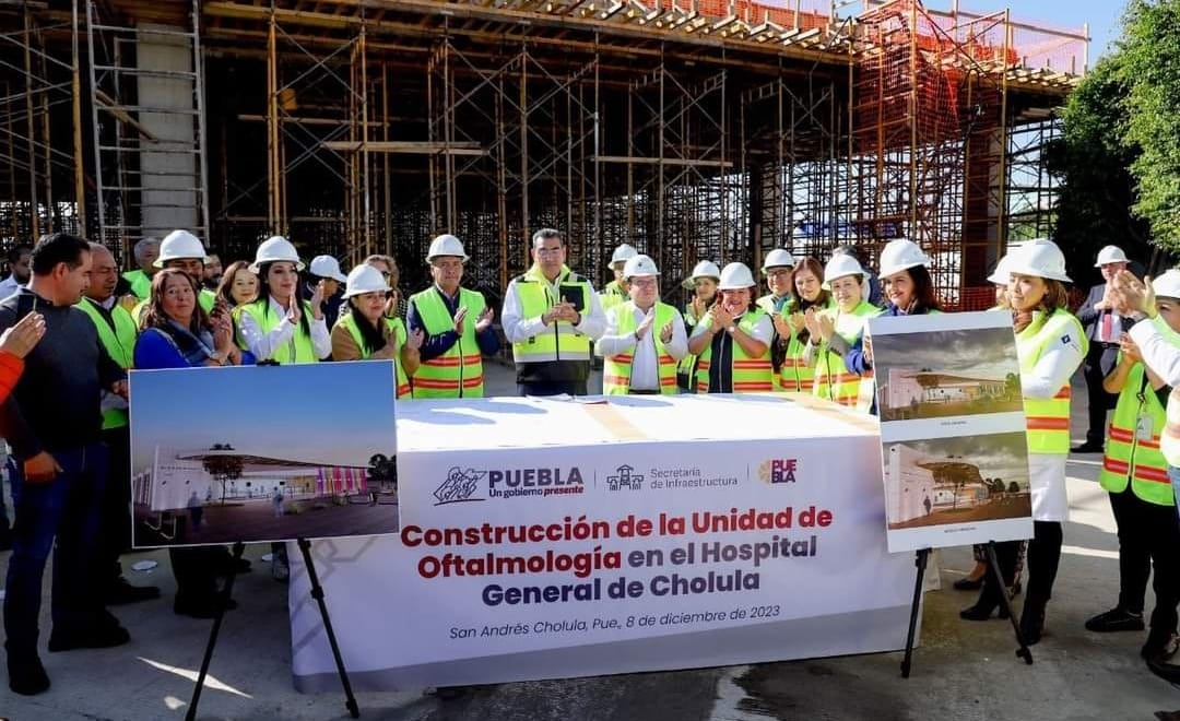 Avanzan trabajos de Unidad de Oftalmología en el Hospital General de Cholula