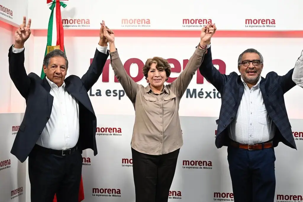Por: Cortesía Confirman alianza los partidos Morena, PT y PVEM en el Edomex con Delfina Gómez como candidata