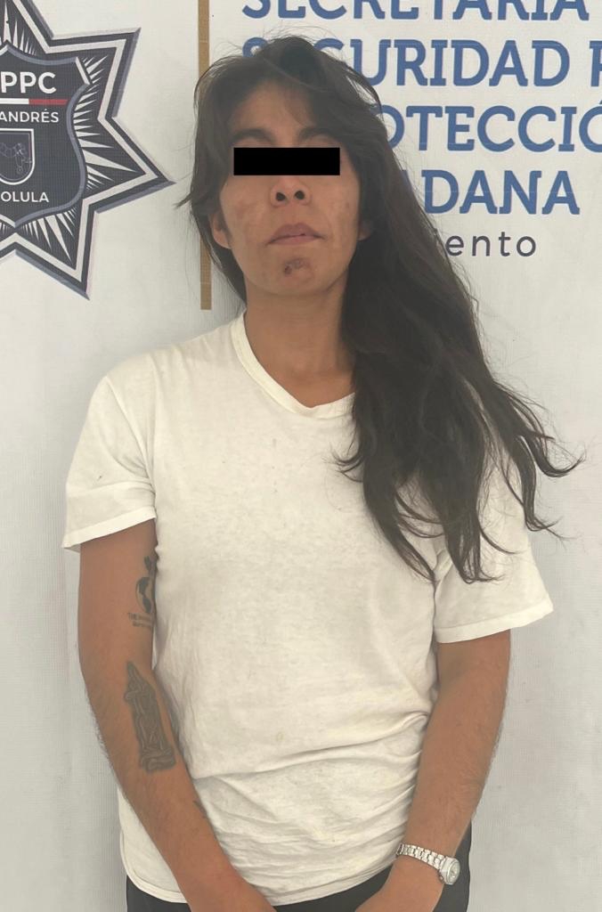 Comunicado oficial Detiene policía de San Andrés Cholula a probable responsable de robo a Elektra