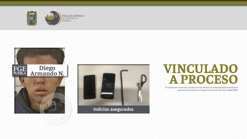 Diego Armando N. es enviado a prisión por robo a transporte público