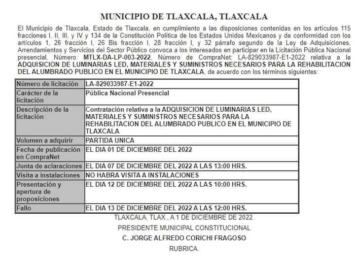Más de 55.7 mdp invertirá Jorge Corichi para luminarias en la capital