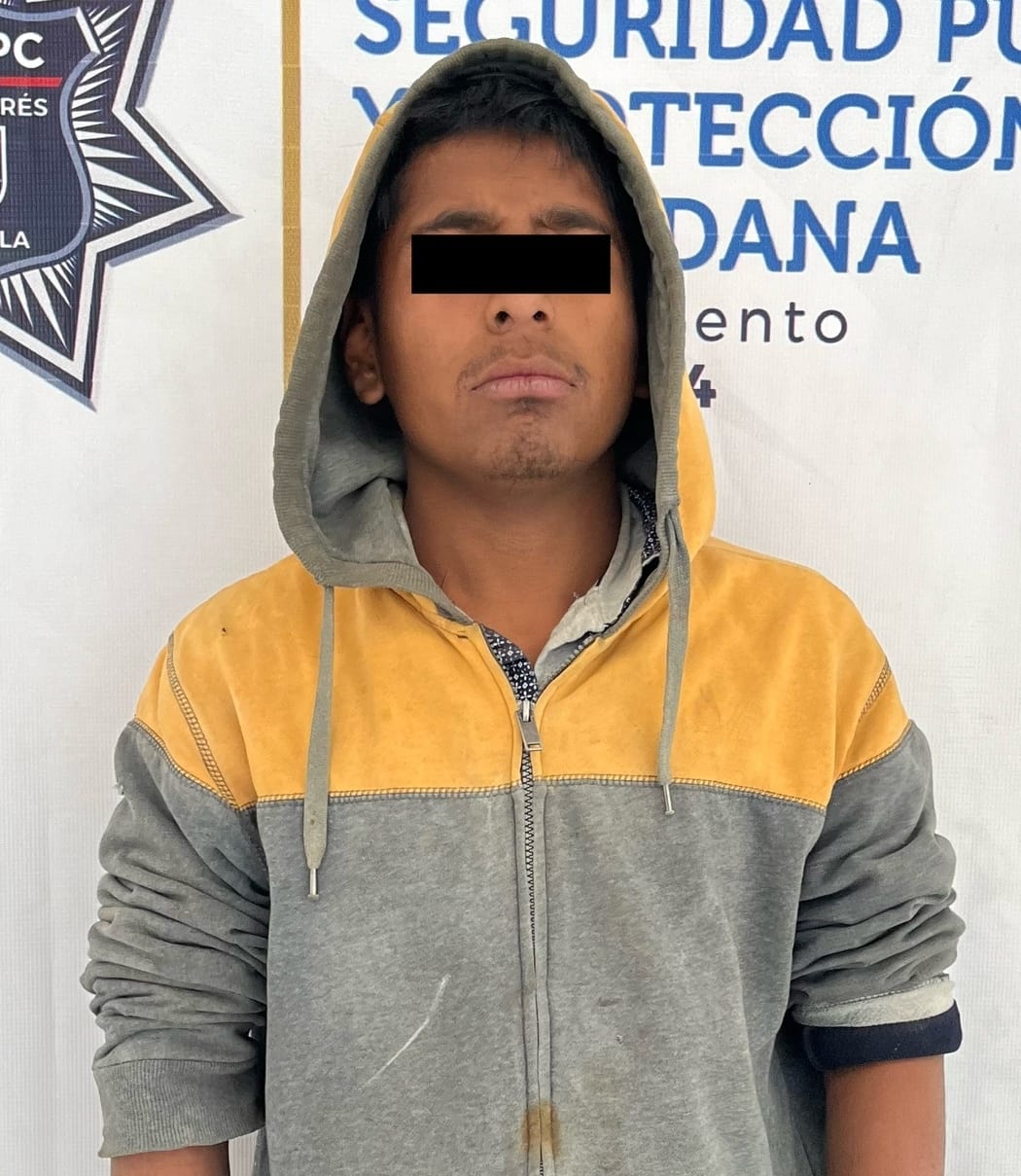 Comunicado oficial Detiene policía de San Andrés Cholula a presunto responsable de robo casa habitación