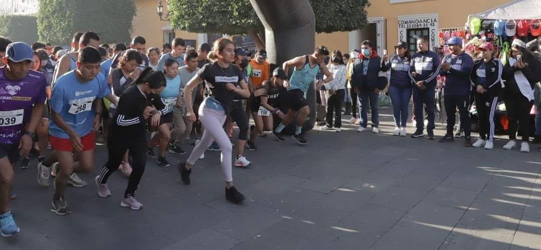 Por: Cortesía Lula Pineda Tlaxcalancingo escenario de la “Carrera de Nuevo Año 2023”