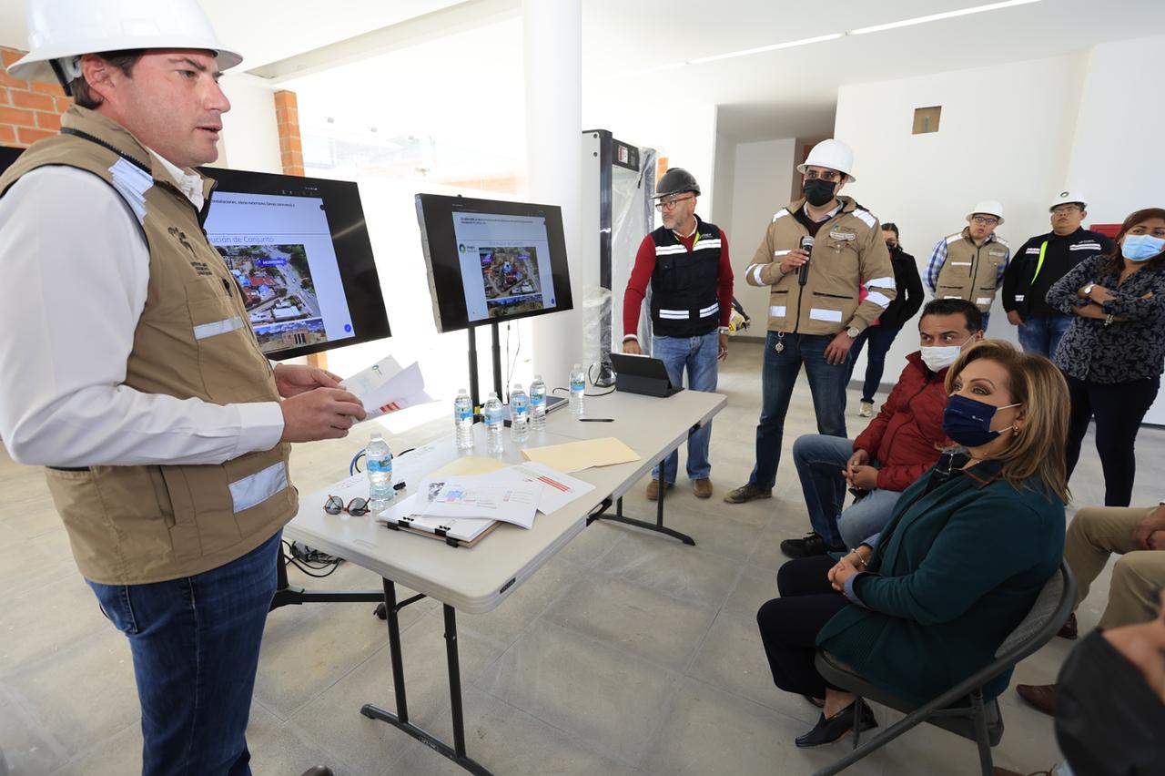 Supervisa gobernadora Lorena Cuéllar avances de la construcción del C5i