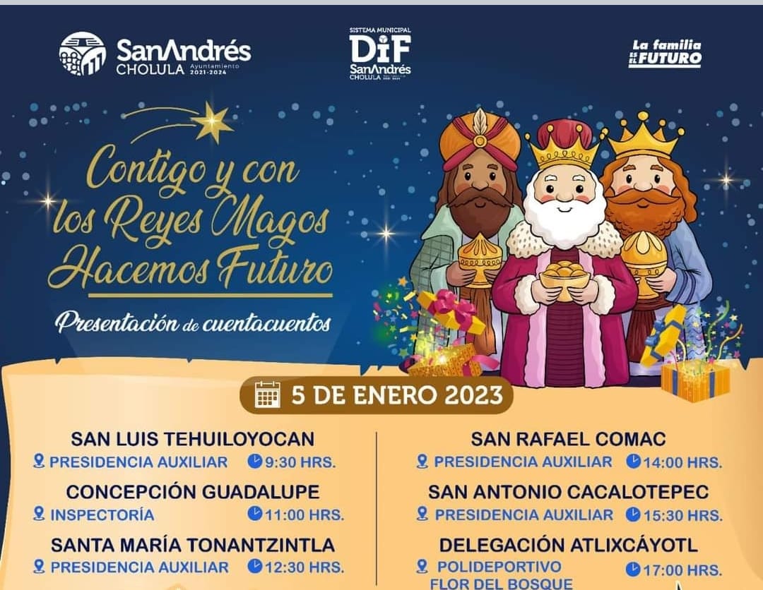 Por: Cortesía Lula Pineda “Contigo y con los Reyes Magos Hacemos Futuro” hará la alegría de los pequeños sanandreseños este 5 y 6 de enero