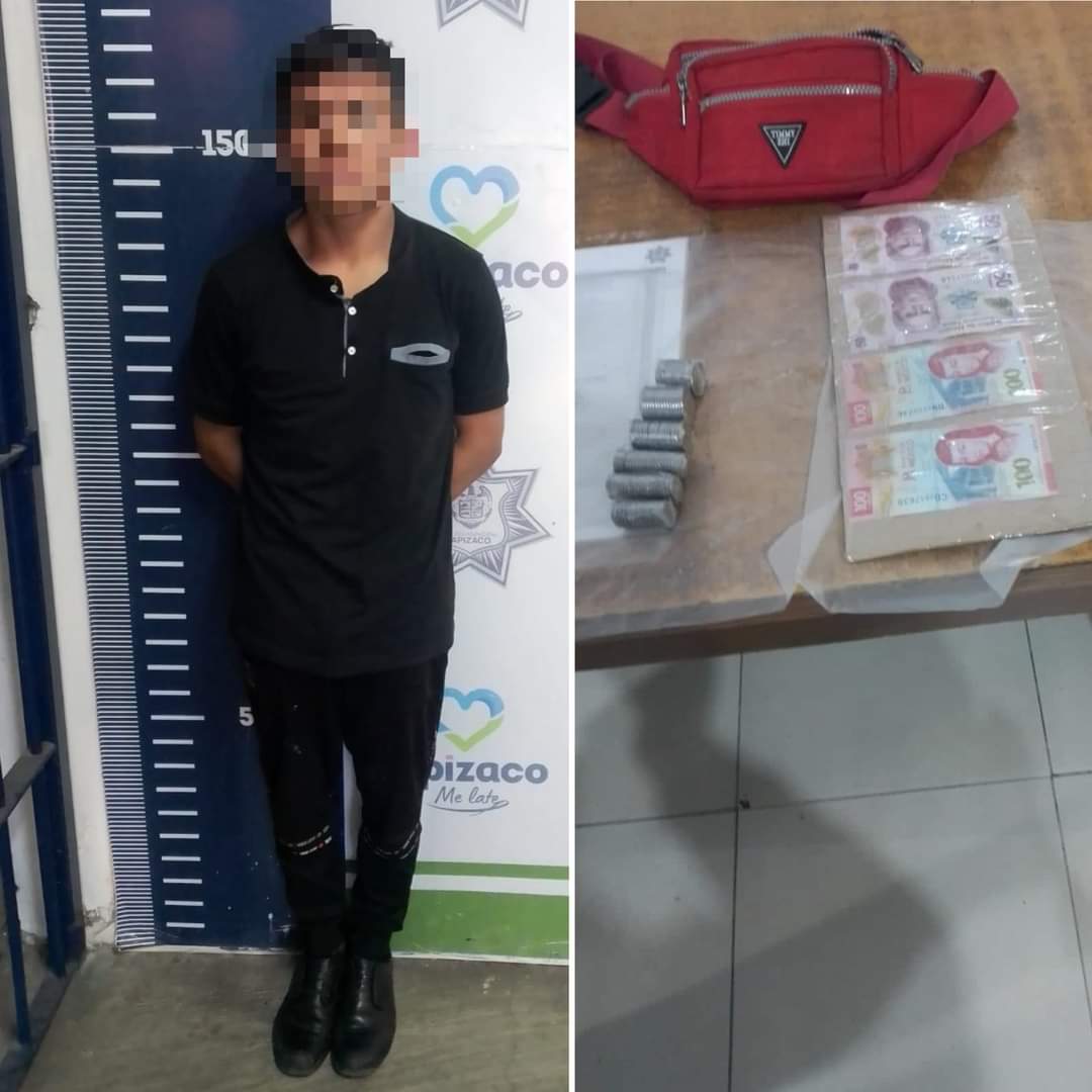 Detiene Policía Municipal de Apizaco a presunto asaltante 