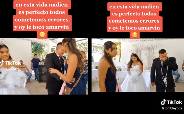 Por: Cortesía Hombre llora al ver a su ex novia e ignorar a su esposa en el día de su boda, desata debate en redes (Vídeo)