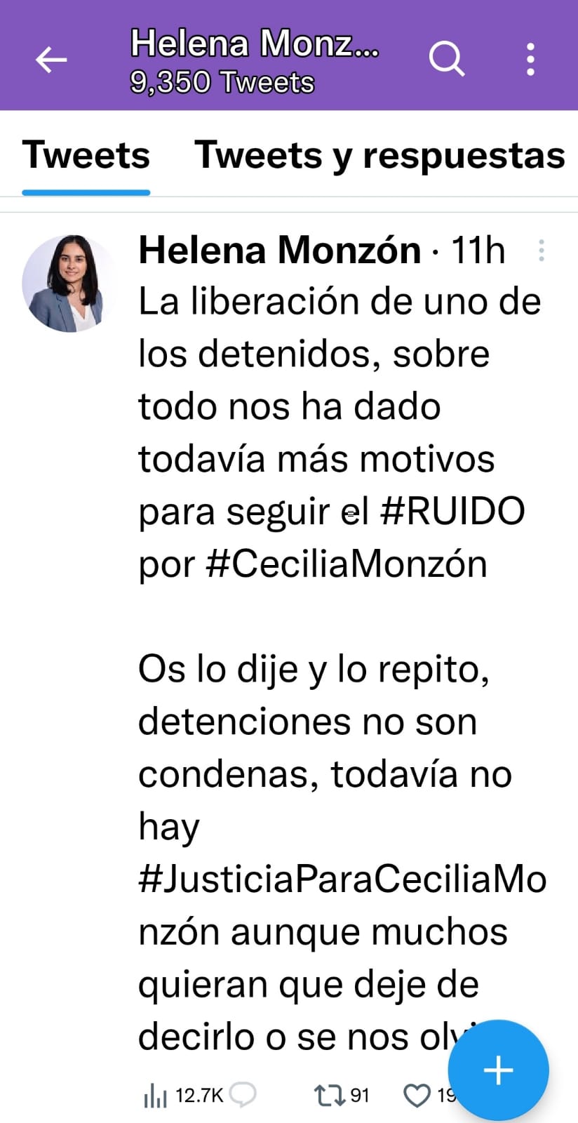 Por: Cortesía Lula Pineda A ocho meses, un liberado y cero sentencias: Helena Monzón