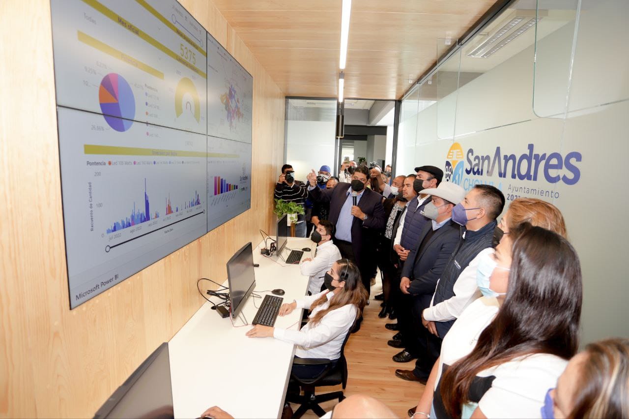Comunicado oficial Inauguran Centro de Control de Gestión del Sistema de Alumbrado Público de San Andrés Cholula