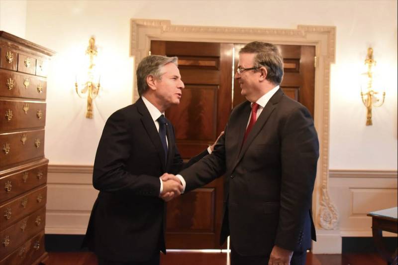 Por: Cortesía Ebrard y Blinken hablan sobre los esfuerzos para combatir el narcotráfico