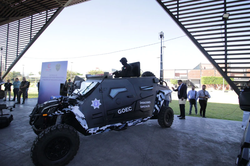 Por: Cortesía Refuerzos todoterreno: Celaya suma drones y vehículos a las tareas de seguridad pública