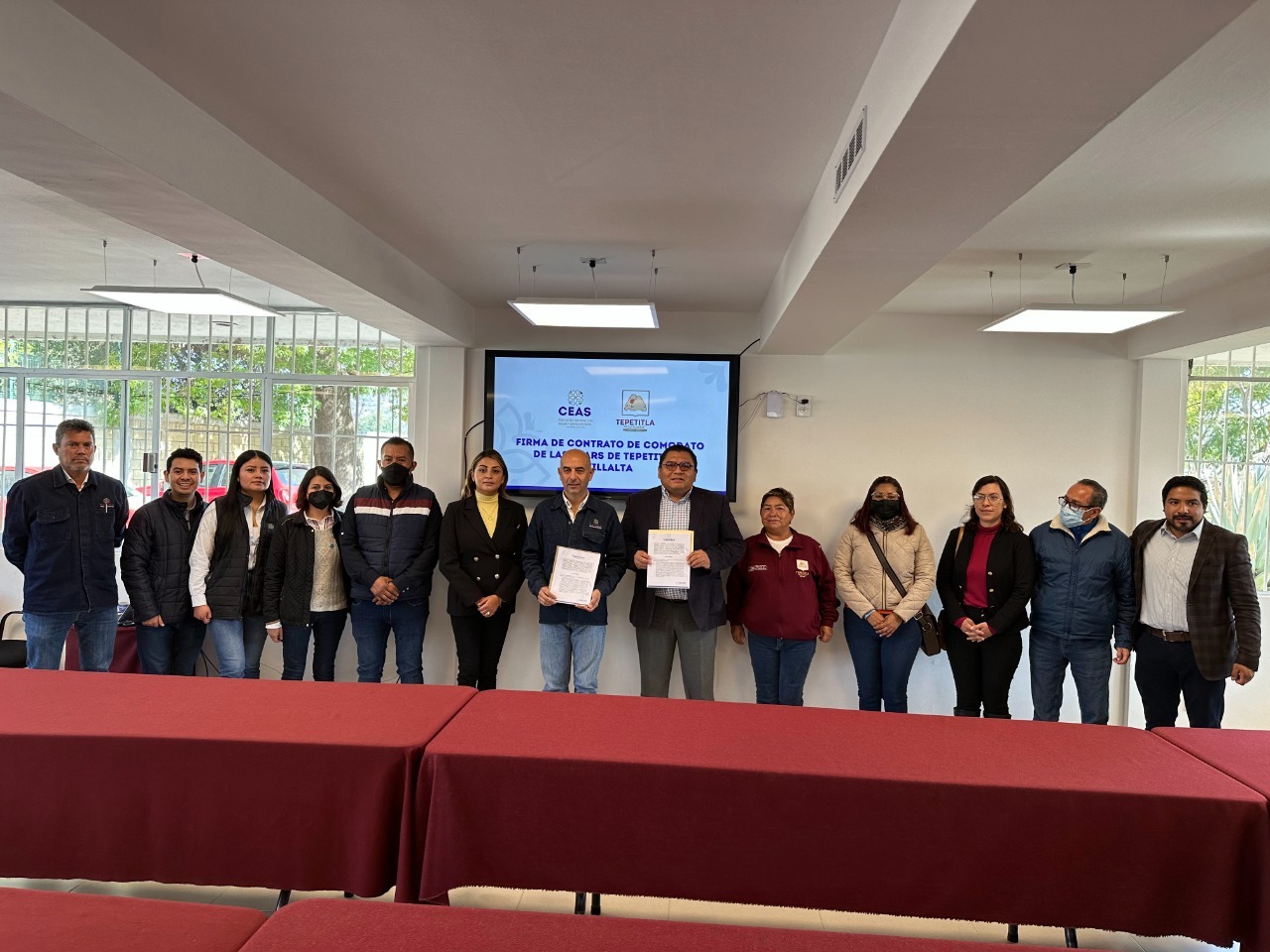 Formaliza gobierno del estado la operación de plantas de tratamiento de Tepetitla y Panotla