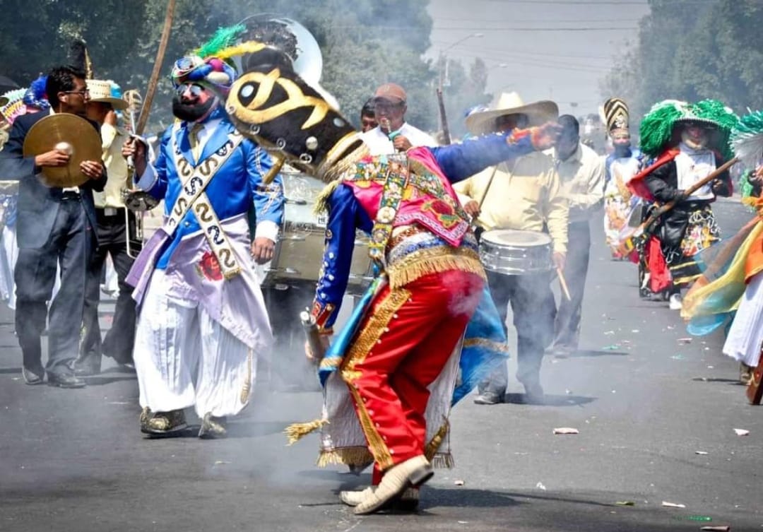 Presentes los 13 batallones en Carnaval de San Pedro Cholula