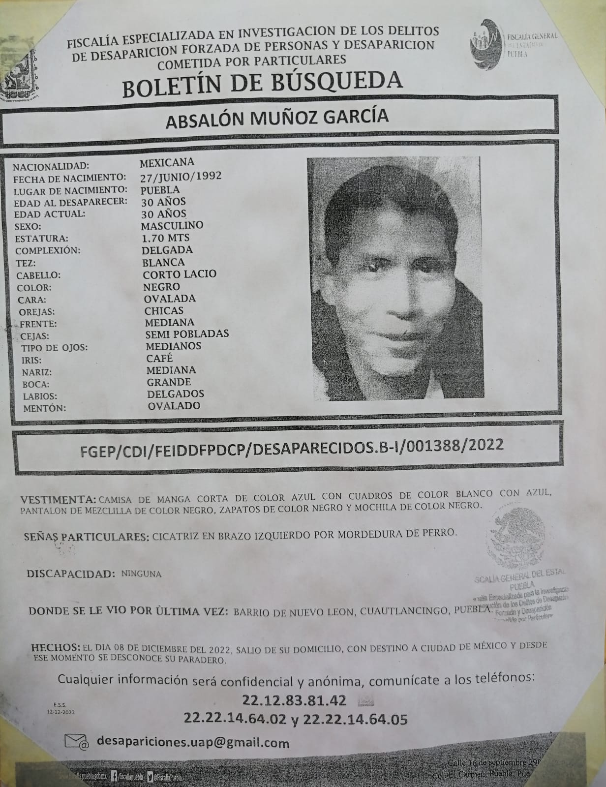 Dos personas más desaparecidas en municipio de zona metropolitana