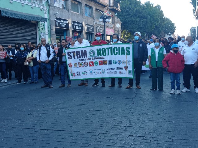 Por: Daniel Jiménez  Sindicalizados de Puebla realizan jornada nacional de lucha