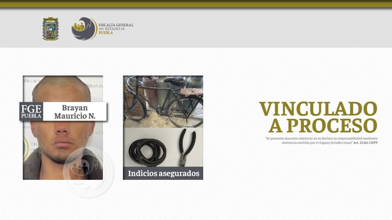 Por: Cortesía Brayan Mauricio N. es enviado a prisión por el delito de robo en Cuautlancingo