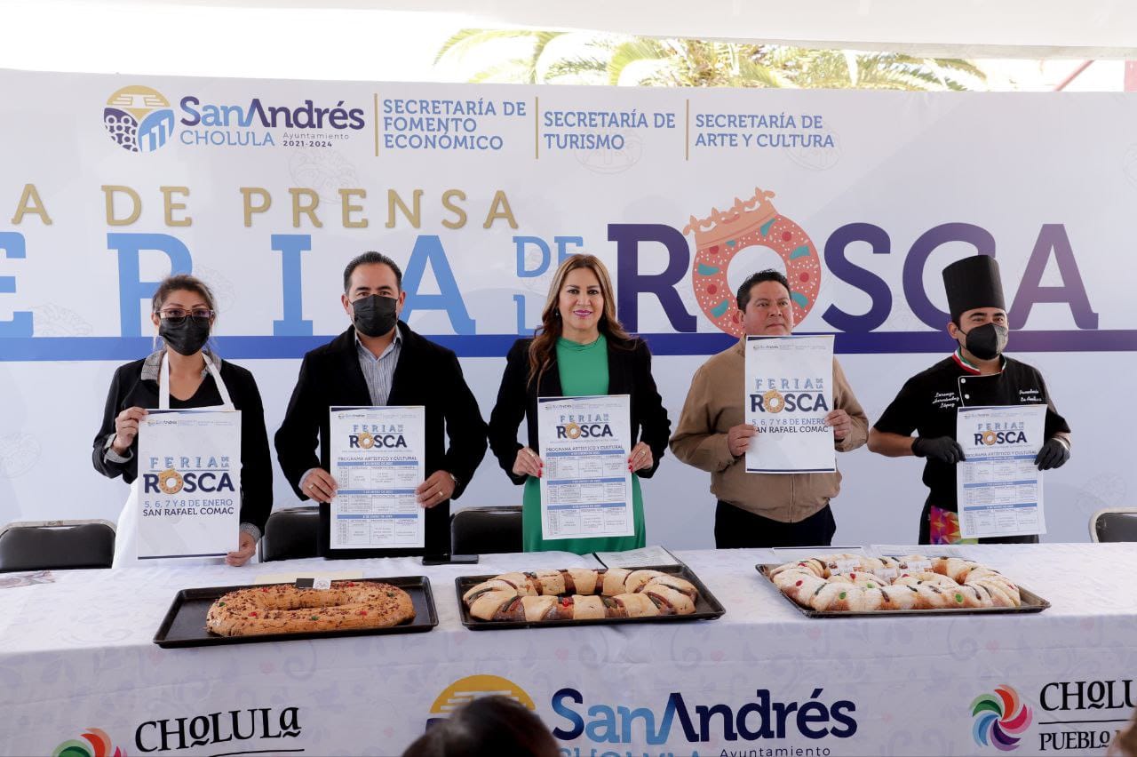 Presenta ayuntamiento de San Andrés Cholula Feria de la Rosca 2023