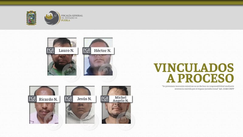 Por: Cortesía Cinco sujetos son vinculados a proceso por violencia familiar