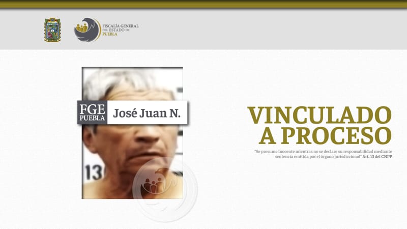 Por: Cortesía José Juan N. es enviado a  prisión por el asesinato de un hombre en Chalchicomula de Sesma
