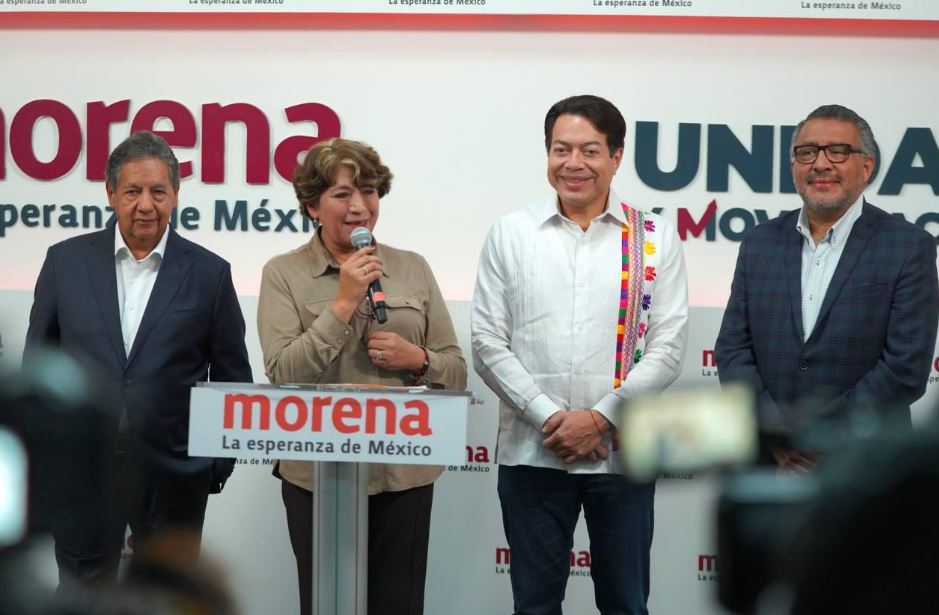 Por: Cortesía Presenta Morena a Delfina Gómez como su precandidata a la gubernatura por el Edomex