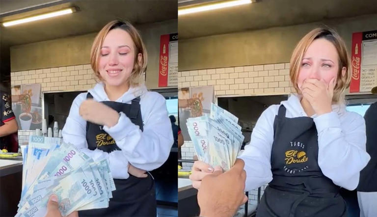 Por: Cortesía  Le ofrecen 50 mil pesos a mujer que atiende en una taquería solo por renunciar y se hace viral (Vídeo)