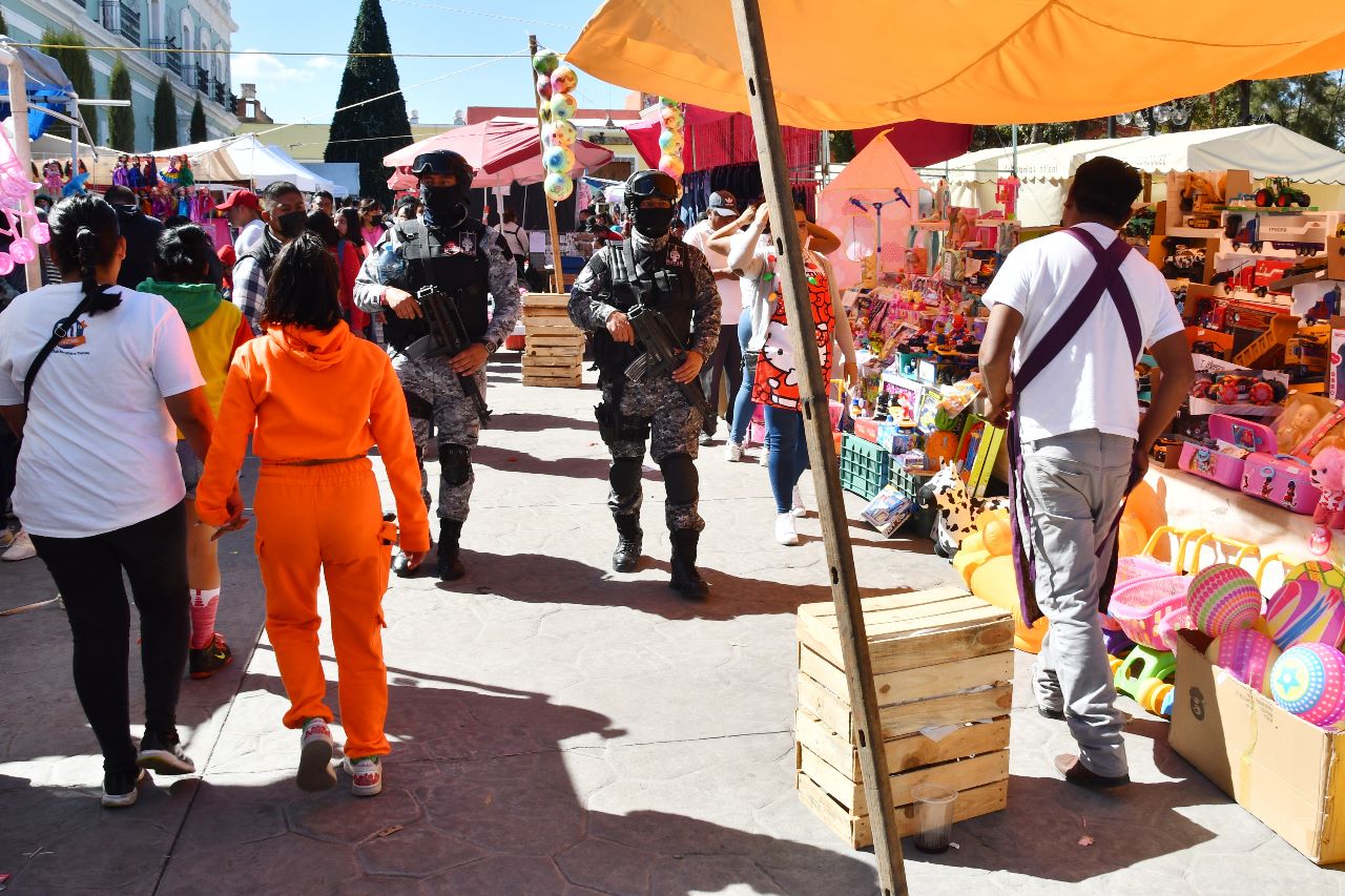 Ayuntamiento de Huamantla despliega operativo de seguridad por día de reyes